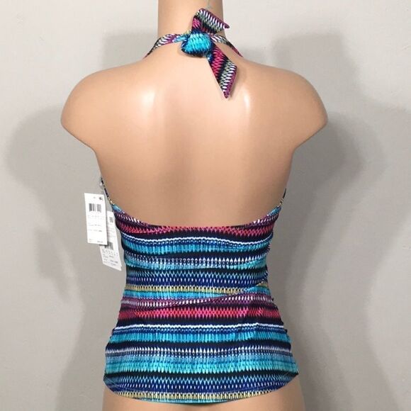 Profile multicolored tankini top. NWT - Picture 6 of 9